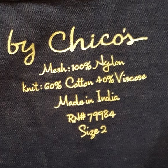 HUGE DISCOUNT EUC Chico's Navy Sequin tank Sz 2 - Picture 2 of 7